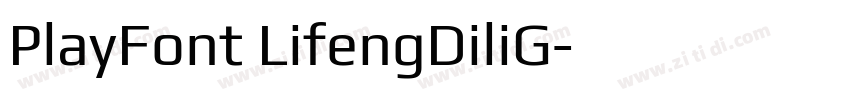 PlayFont LifengDiliG字体转换